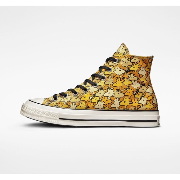 Converse Chuck 70 Hi Peanuts Woodstock Men's Sneaker Shoe Limited Yellow A01871C - Picture 3 of 10